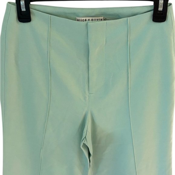 Olivia Dylan Clean High-Waist Wide-Leg Crop Pants In Mint Green Cropped Pants - Picture 3 of 4